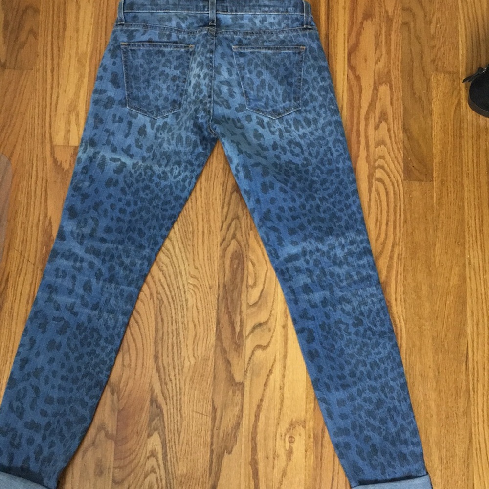 SOLD!! Current/Elliott Indigo Leopard skinny jeans - Picture 8 of 8